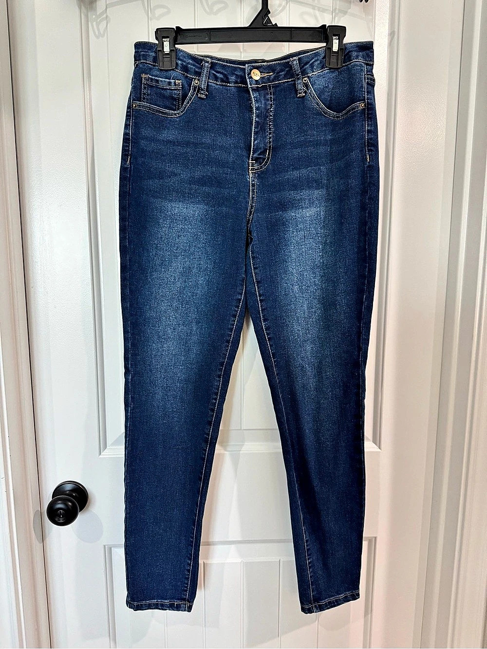 BLEU Women's Skinny Jeans Waist 10 Blue